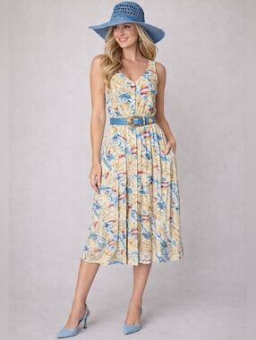 Carol Anderson Vintage Dessert Postcard Sun Dress 8